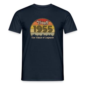 Millésime 1955 - T-shirt homme - marine - Devant - AI Model Male 178 light (178cm)