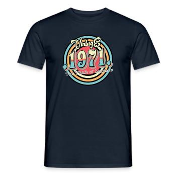 Millésime 1971 - T-shirt homme - marine - Devant - AI Model Male 178 light (178cm)