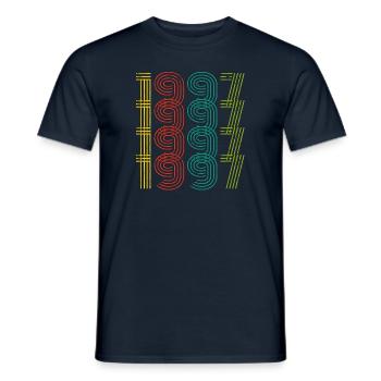 Millésime 1997 - T-shirt homme - marine - Devant - AI Model Male 178 light (178cm)