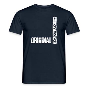 Millésime 1984 - T-shirt homme - marine - Devant - AI Model Male 178 light (178cm)