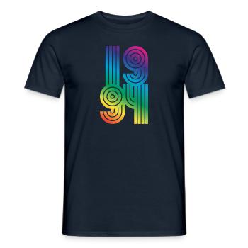 1994 Geburtstag - Männer T-Shirt - Navy - Vorne - AI Model Male 178 light (178cm)