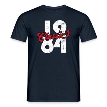 Millésime 1984 - T-shirt homme - marine - Devant - AI Model Male 178 light (178cm)