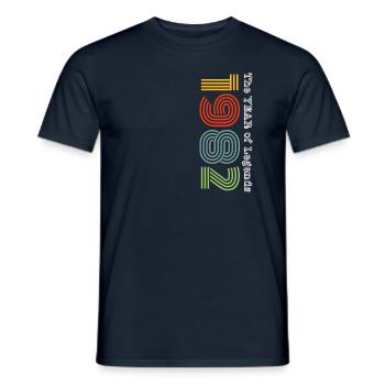 Millésime 1982 - T-shirt homme - marine - Devant - AI Model Male 178 light (178cm)