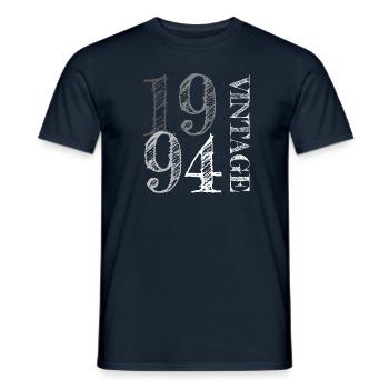 1994 Jahrgang Vintage Geburtstag Geschenk - Männer T-Shirt - Navy - Vorne - AI Model Male 178 light (178cm)