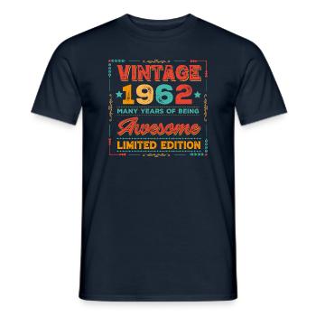 Millésime 1962 - T-shirt homme - marine - Devant - AI Model Male 178 light (178cm)