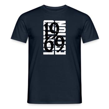 1969 Vintage - Men's T-Shirt - navy - Front - AI Model Male 178 light (178cm)