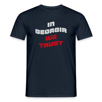 In Georgia we trust - Männer T-Shirt - Navy - Vorne - AI Model Male 178 light (178cm)