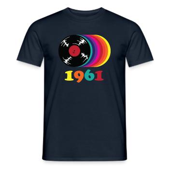 Millésime 1961 - T-shirt homme - marine - Devant - AI Model Male 178 light (178cm)
