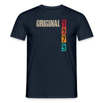 Millésime 1979 - T-shirt homme - marine - Devant - AI Model Male 178 light (178cm)