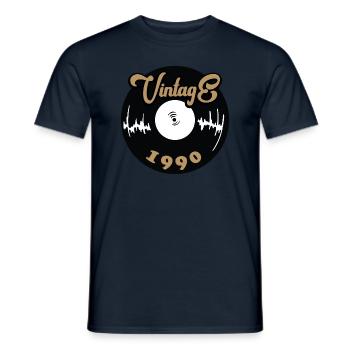 Millésime 1990 - T-shirt homme - marine - Devant - AI Model Male 178 light (178cm)