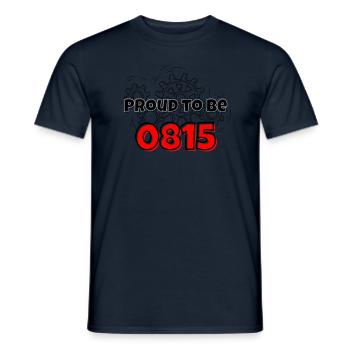 Proud to be 0815 - Männer T-Shirt - Navy - Vorne - AI Model Male 178 light (178cm)