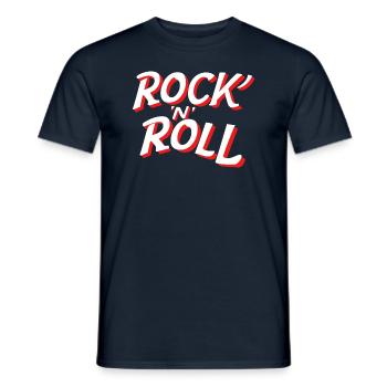 Rock 'n' roll - T-shirt homme - marine - Devant - AI Model Male 178 light (178cm)