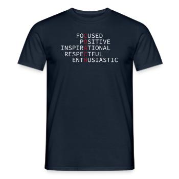 Entraîneur - T-shirt homme - marine - Devant - AI Model Male 178 light (178cm)