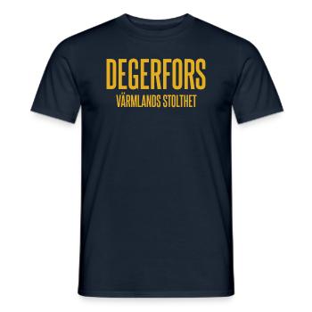 Degerfors - Men's T-Shirt - navy - Front - AI Model Male 178 light (178cm)