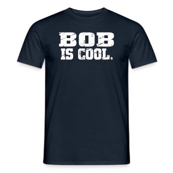 Bob - Bobsport - Bobfahrer - Bobbahn - Männer T-Shirt - Navy - Vorne - AI Model Male 178 light (178cm)