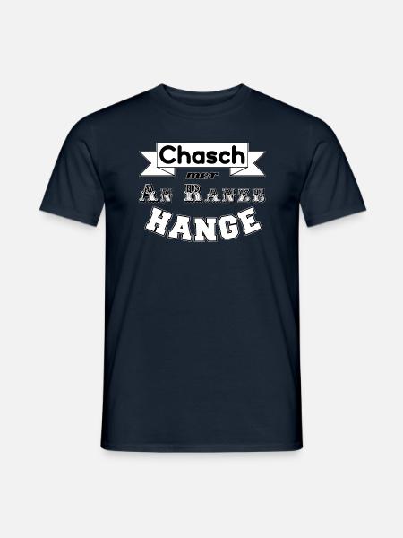 Chasch mer an Ranze hange - Männer T-Shirt - Navy