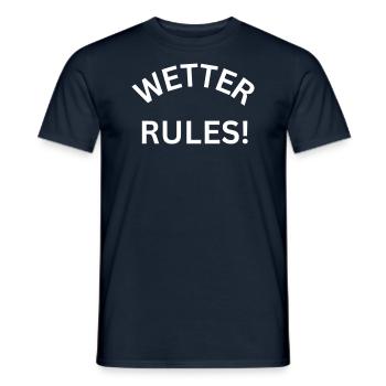 Wetter Rules! - Stadt Wetter Ruhr - Männer T-Shirt - Navy - Vorne - AI Model Male 178 light (178cm)