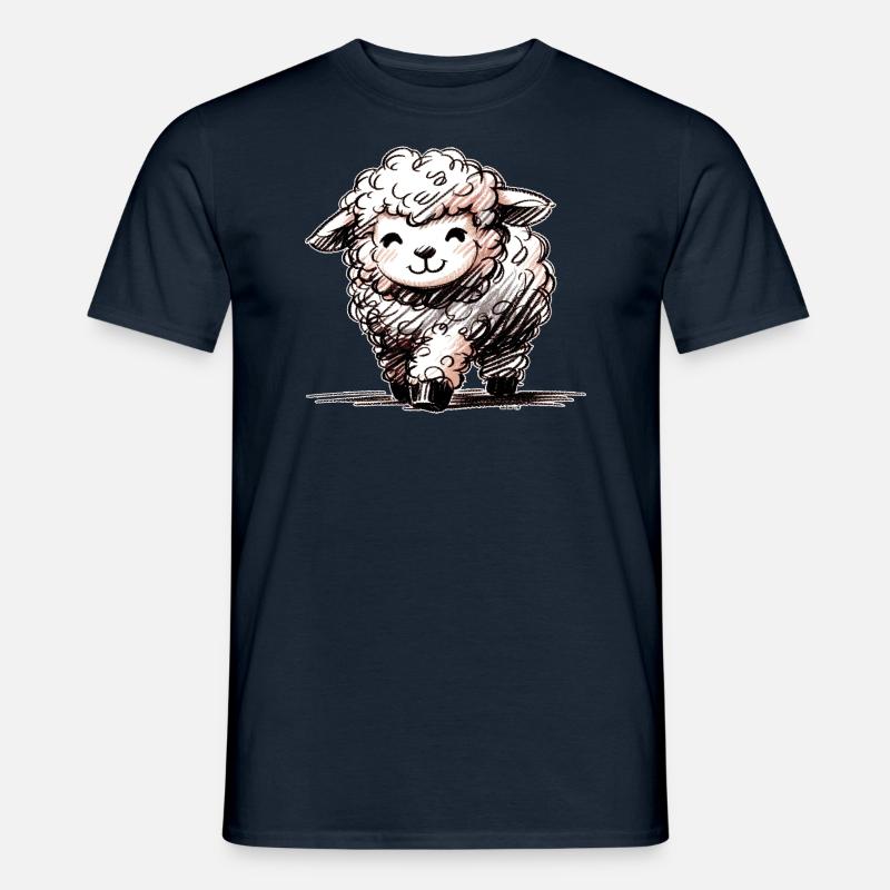 Schäfchen - Männer T-Shirt - Navy