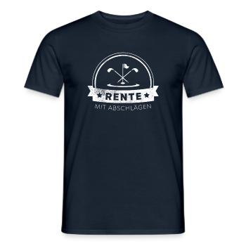 Golf Pension 2 Réductions - T-shirt homme - marine - Devant - AI Model Male 178 light (178cm)