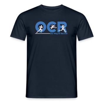 ocr obstacle race Hindernislauf mud run - Männer T-Shirt - Navy - Vorne - AI Model Male 178 light (178cm)