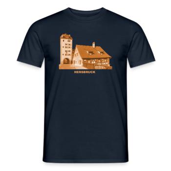 Hersbruck Wassertor Mittelfranken Nürnberg Bayern - Männer T-Shirt - Navy - Vorne - AI Model Male 178 light (178cm)