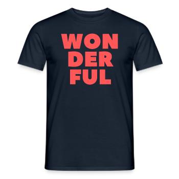 Wonderful-Wundervoll - Männer T-Shirt - Navy - Vorne - AI Model Male 178 light (178cm)