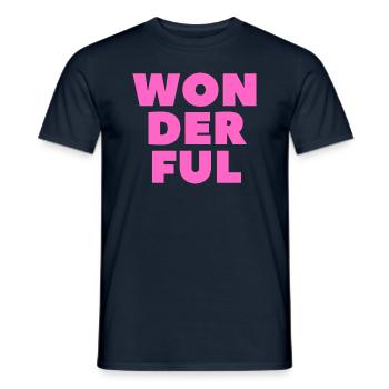 Wonderful-Wunderbar - Men's T-Shirt - navy - Front - AI Model Male 178 light (178cm)