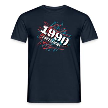 1990 Limited Edition - Männer T-Shirt - Navy - Vorne - AI Model Male 178 light (178cm)