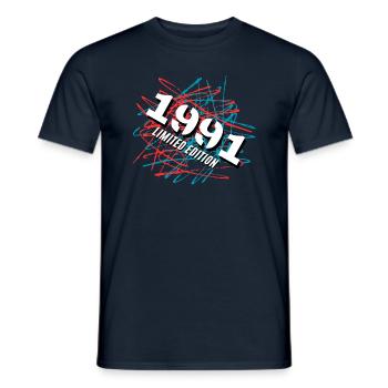 1991 Limited Edition - Men's T-Shirt - navy - Front - AI Model Male 178 light (178cm)