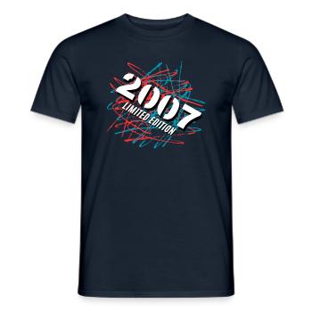 2007 Limited Edition - Männer T-Shirt - Navy - Vorne - AI Model Male 178 light (178cm)