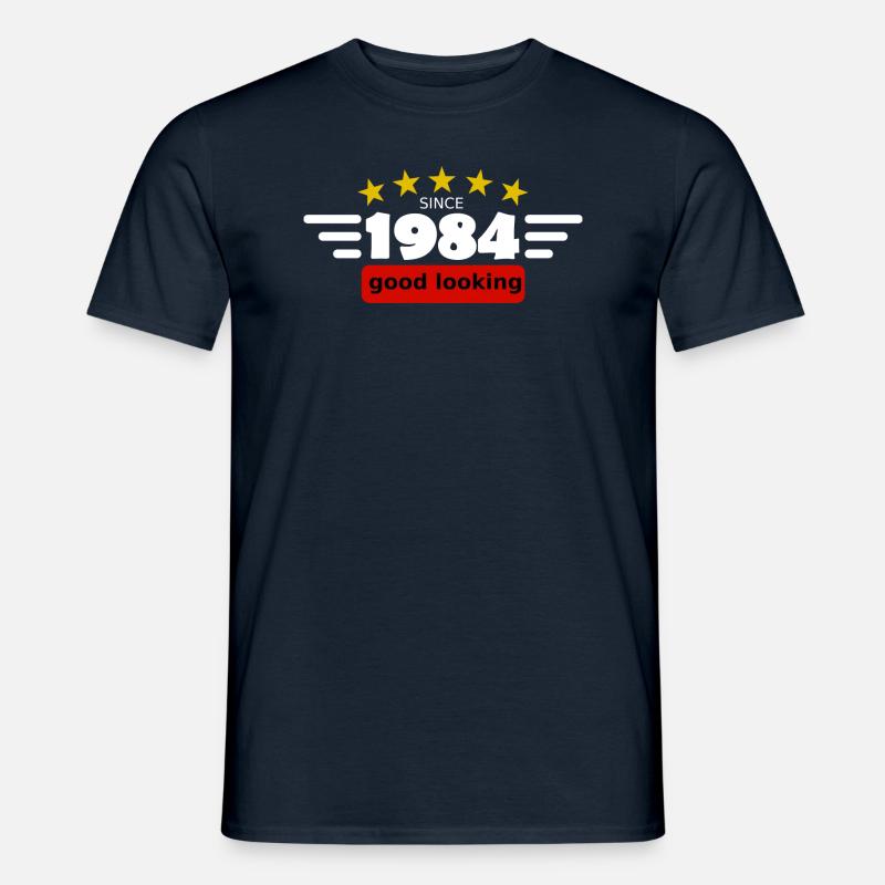 good looking since 1984 w. - Männer T-Shirt - Navy