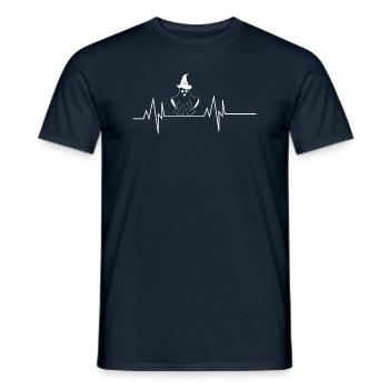 Battement de cœur fantôme - T-shirt homme - marine - Devant - AI Model Male 178 light (178cm)