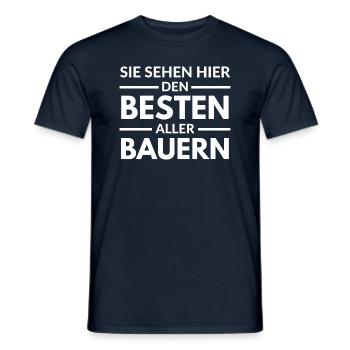 Sie sehen hier den Besten aller Bauern - Männer T-Shirt - Navy - Vorne - AI Model Male 178 light (178cm)
