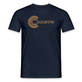 Für Susanne - Männer T-Shirt - Navy - Vorne - AI Model Male 178 light (178cm)