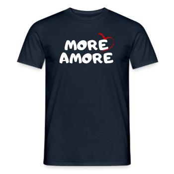 More Amore Favorite Person Valentine's Day Gift - Men's T-Shirt - navy - Front - AI Model Male 178 light (178cm)