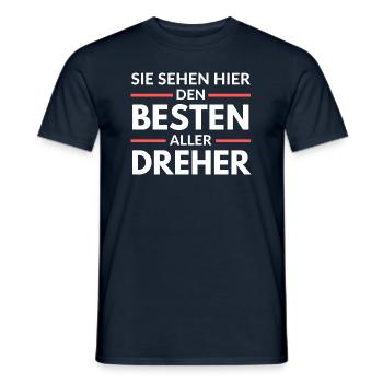 Sie sehen hier den Besten aller Dreher - Männer T-Shirt - Navy - Vorne - AI Model Male 178 light (178cm)