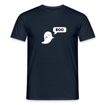 fantôme boo cadeau anniversaire humour - T-shirt homme - marine - Devant - AI Model Male 178 light (178cm)