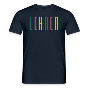 Lehrer - Schule, Beruf, Klassenzimmer - Männer T-Shirt - Navy - Vorne - AI Model Male 178 light (178cm)