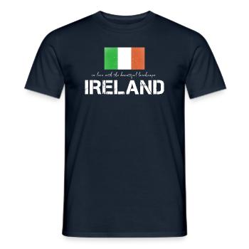 Ireland Ireland Irish flag - Men's T-Shirt - navy - Front - AI Model Male 178 light (178cm)