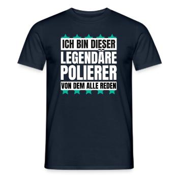 Ich bin dieser legendäre Polierer - Männer T-Shirt - Navy - Vorne - AI Model Male 178 light (178cm)