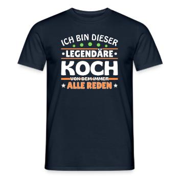 Ich bin dieser legendäre Koch - Männer T-Shirt - Navy - Vorne - AI Model Male 178 light (178cm)