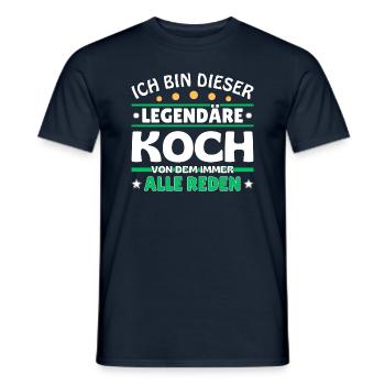 Ich bin dieser legendäre Koch - Männer T-Shirt - Navy - Vorne - AI Model Male 178 light (178cm)