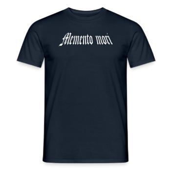 Memento Mori - Gothic - Männer T-Shirt - Navy - Vorne - AI Model Male 178 light (178cm)