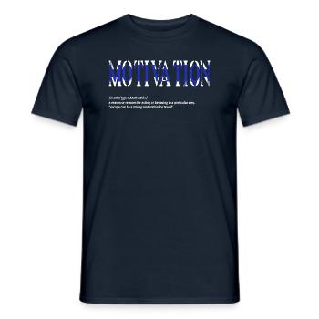 Motivation - Men's T-Shirt - navy - Front - AI Model Male 178 light (178cm)