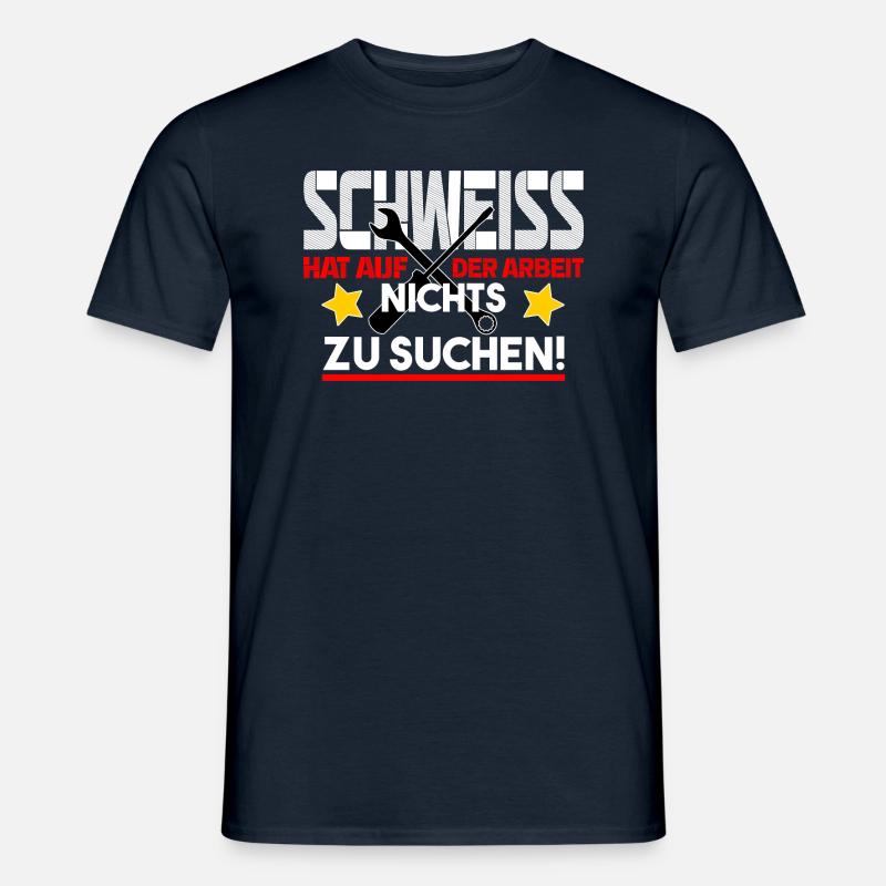 Schweiss auf der Arbeit - Männer T-Shirt - Navy