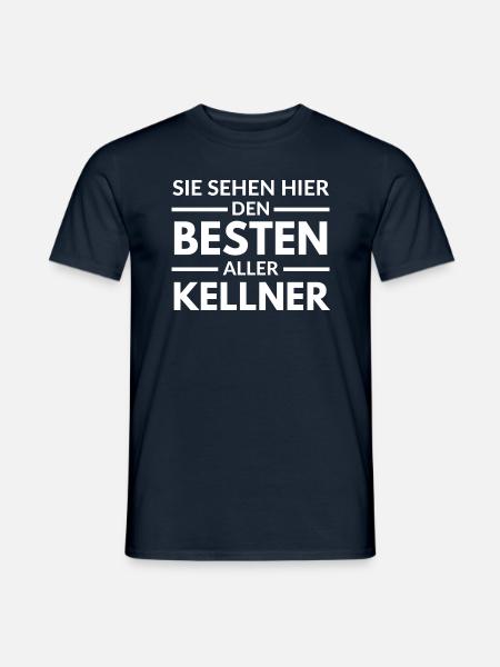Sie sehen hier den Besten aller Kellner - Männer T-Shirt - Navy