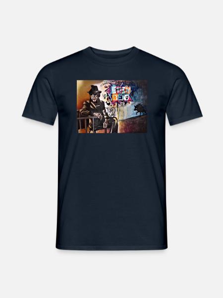 Leonard Cohen - Männer T-Shirt - Navy
