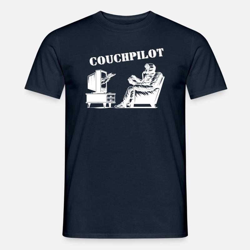 Couchpilot - Männer T-Shirt - Navy