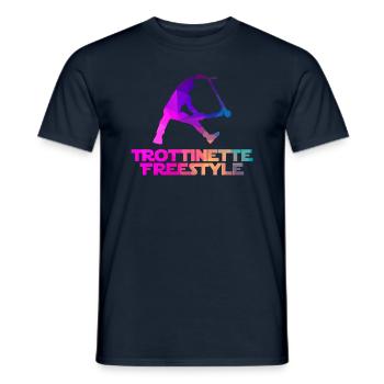 Freestyle-Roller - Männer T-Shirt - Navy - Vorne - AI Model Male 178 light (178cm)
