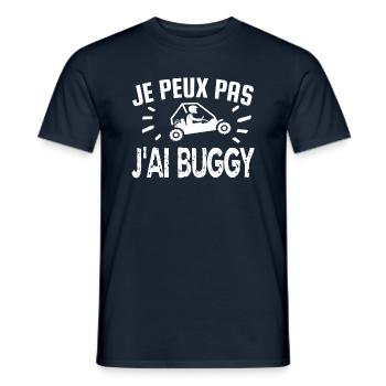 je peux pas j'ai buggy - T-shirt homme - marine - Devant - AI Model Male 178 light (178cm)